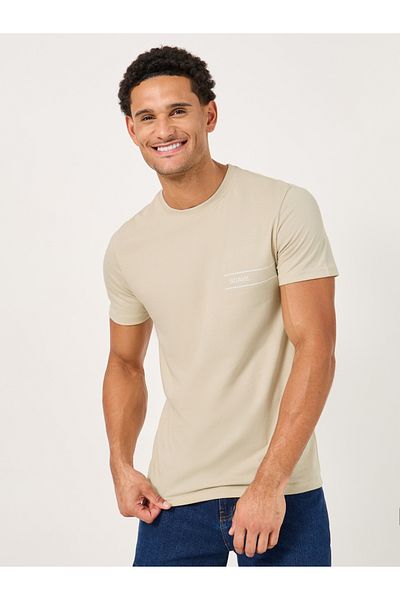 Styli Minimal Slogan Print Regular Fit T-Shirt
