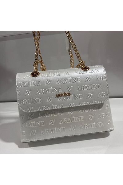 Armine Bag Embossed White Ar34004