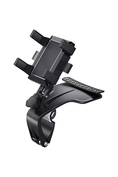 Choice حامل هاتف للسيارة باللون الأسود للوحة القيادة، حامل هاتف محمول يدور بز...