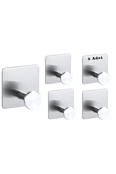 ardini Self Adhesive Hanger Chrome 5 Pack