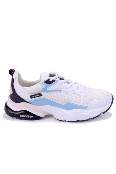 Kinetix Valentı Tx White Blue Orthopedic Daily Women's Sports Shoes