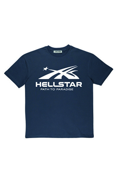 By Caspita Fashion Tricou unisex oversize afumat cu imprimeu Lenithra Hellstar Square Back