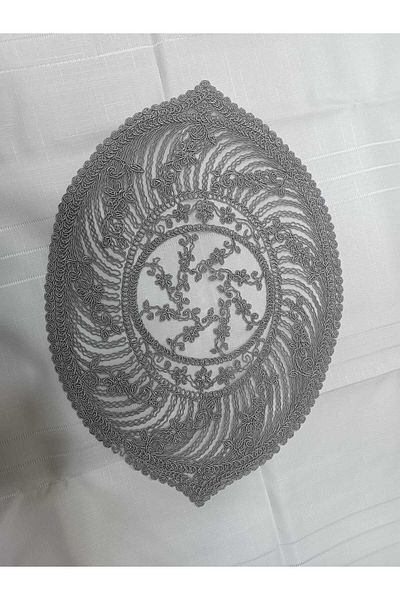 S.Y Embroidered Tray Cover with Cord