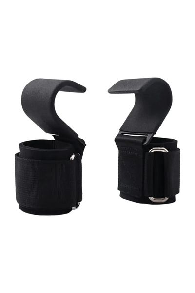 Choice Black (1Pair) 2Pcs Non-Slip Weight Lifting Hookspremium Pair Of Straps Weightlifting Deadlift Chin P