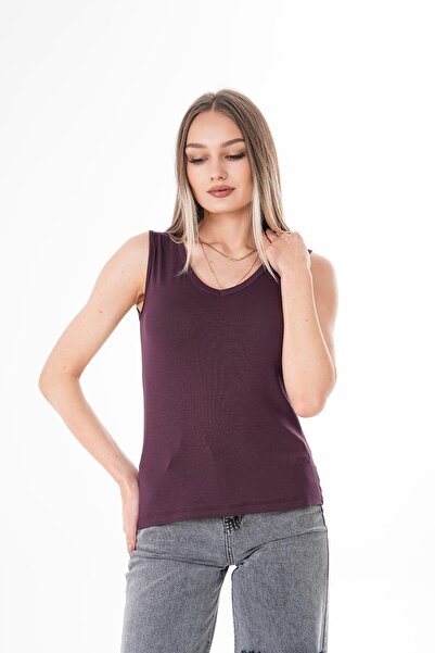 ŞİMAL Tricou de damă cu decolteu în V față spate 250037   -