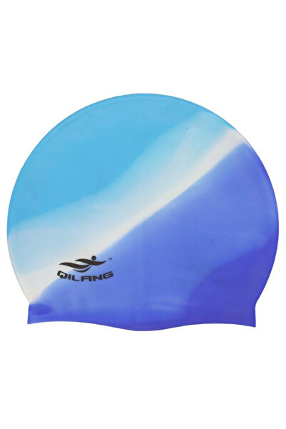 Choice One Size Colorful 7 Waterproof Silicone Swim Caps Women Men High Elast...