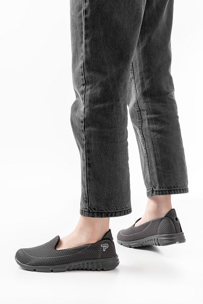 Taha Türk Women's Babet Smoked Mother Shoes Casual Shoes Sport Walking Shoes