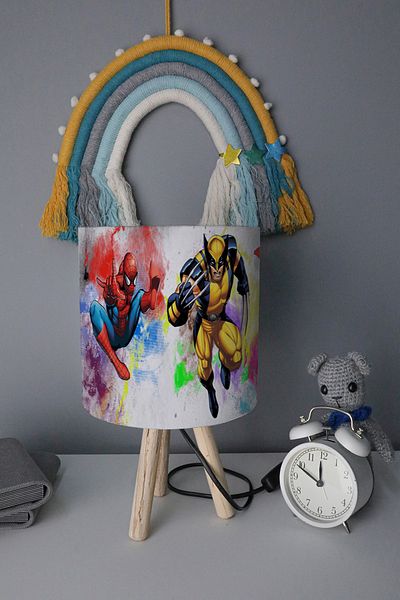 BelezaHome Super Hero Decorative Children's Room Lampshade