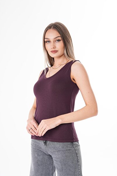 ŞİMAL Tricou de damă cu decolteu în V față spate 250037   -