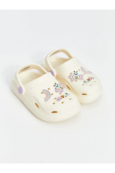 LC Waikiki Lcw Steps Beige Printed Baby Girl Beach Sandals