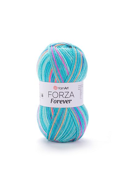 Yarnart Forza Forever - Ebruli Hand Knitting Strip Ebruli-2711