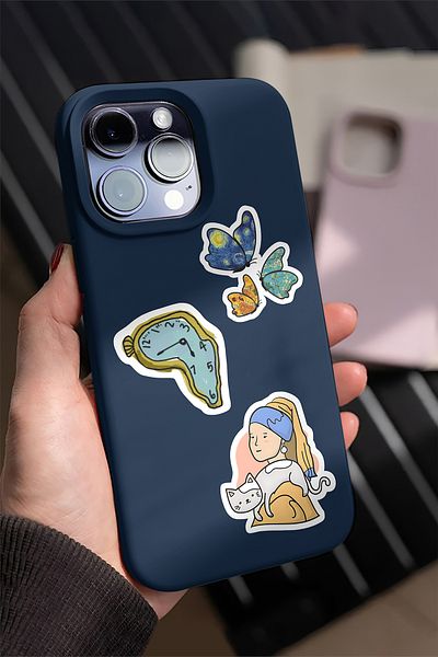 AR Sticker Pachet complet de autocolante pentru laptop, notebook, tabletă, tematică Art Art - 10SET