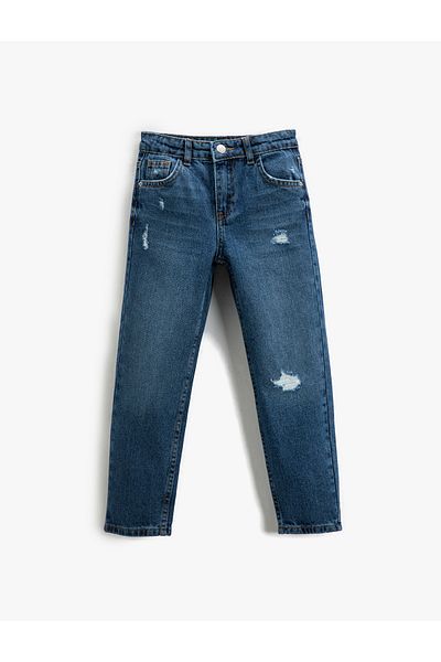 Koton Τζιν - Relaxed Cut Cotton - Loose Jeans με Ρυθμιζόμενη Ελαστική Μέση