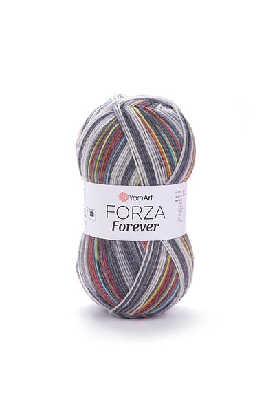 Yarnart FORZA FOREVER Μαρμάρινο Χειροποίητο Πλεκτό Νήμα - Ebruli-2701