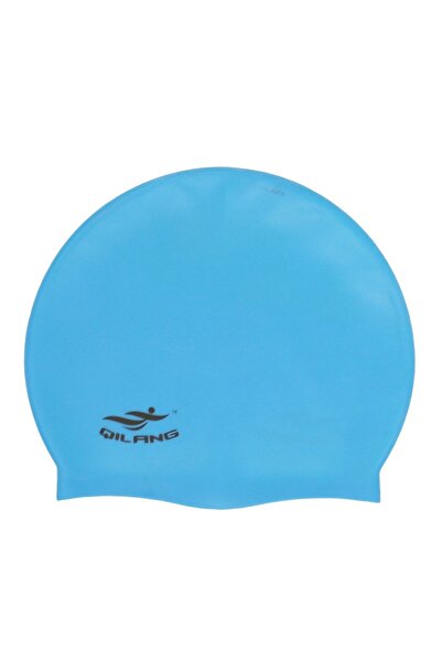 Choice One Size Sky Blue Waterproof Silicone Swim Caps Women Men High Elastic...