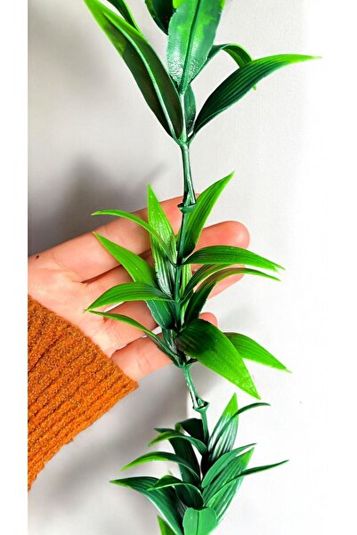 NAHAMİS TRADE AA Kalite 220cm Yeşil Zeytin Yaprağı Yapay Sarmaşık Tek Dal Boyu Ayarlanabilir ve Dolanabilen Model