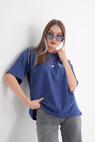 ŞİMAL Γυναικείο μπλουζάκι Crew Neck Oversize - Λεπτομέρεια εκτύπωσης στην πλάτη 250101