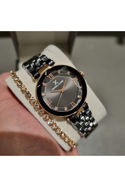 Daniel Klein Dke.1.10811-5 Women's Wristwatch with Gift Bracelet