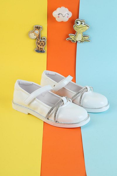 Moda Lime Balerini moderni ortopedici pentru fete - Balerini colorați și casual cu detalii de piatră