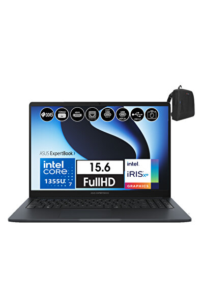 ASUS Expertbook B1 B1503CVA I7-1355U 32GB Ddr5 512GB SSD WINDOWS11PRO 15.6 Fh...
