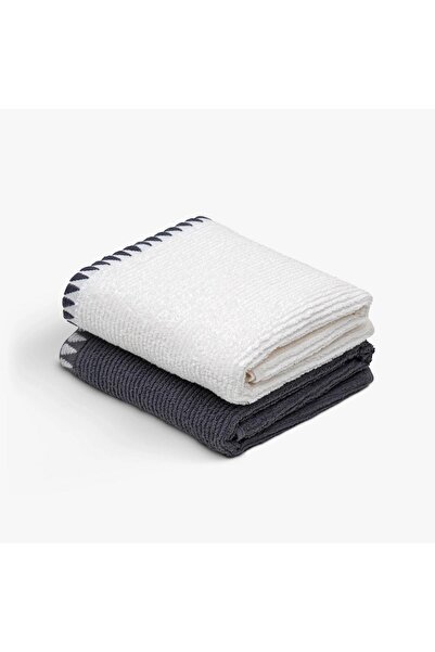 Green Black Vera dvodelni kuhinjski peškir - zeleno, crno, krem, mornarsko plavo