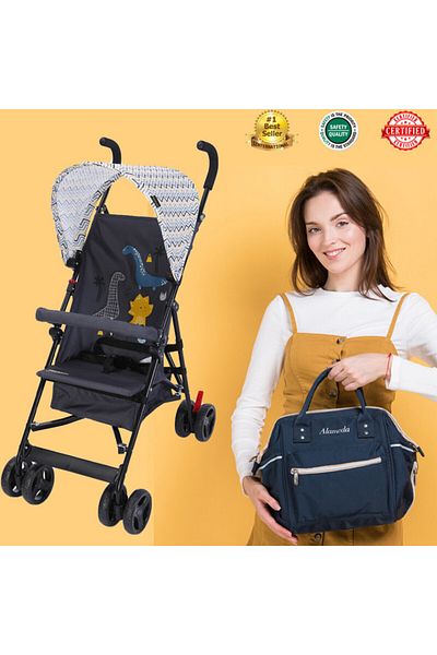 TEKNUM Teknum-Eco Stroller & Bag Combo-Yellow wave