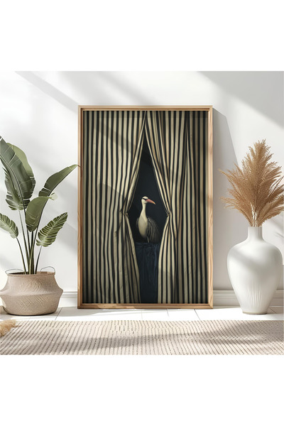 ARTCASTLE Дървена рамка за картина „Елегантна птица“