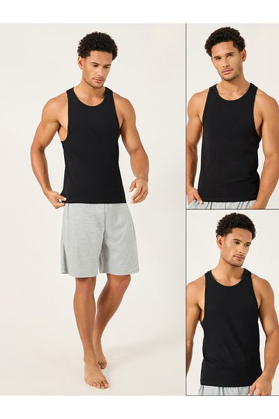 Styli Pack of 2 - Racerback Cotton Stretch Scoop Neck Vest
