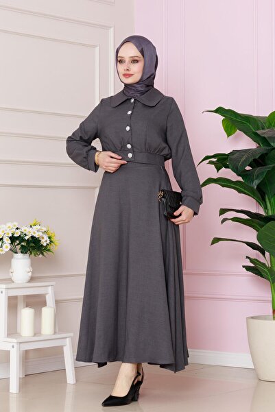 Sevitli Σετ φούστα και καλσόν ανθρακί