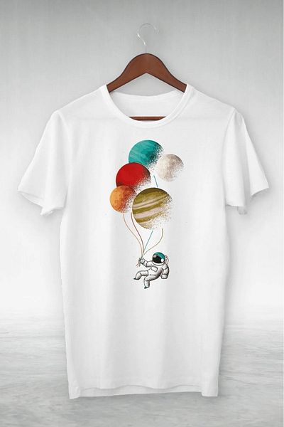Frisson Balloon and Astronaut from the Planet Tshirt