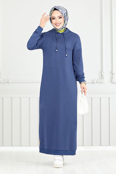 ModaMerve Αθλητική φόρμα με σταθερό άκρο Indigo 13368ETT902-M
