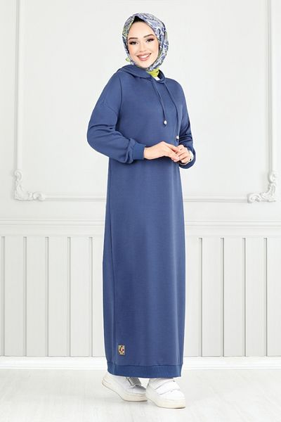ModaMerve Αθλητική φόρμα με σταθερό άκρο Indigo 13368ETT902-M