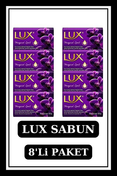 LUX Soap Purple 80 Gr. Magical Spell X8 Pieces