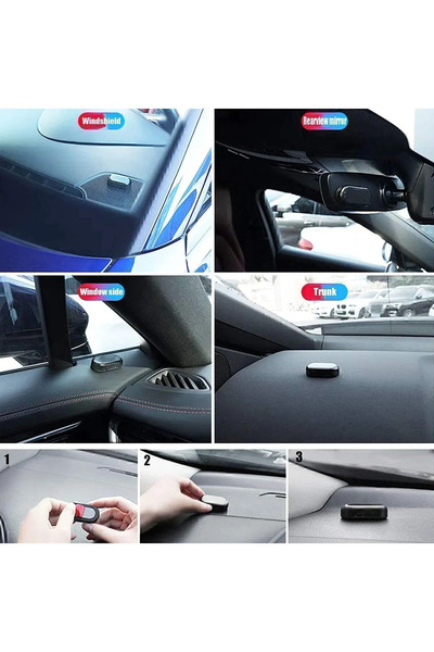 MAİN SHOP 1 Adet Mavi Renk Güneş Enerjili Led Güvenlik Işıkları, Caydırıcı Hı...