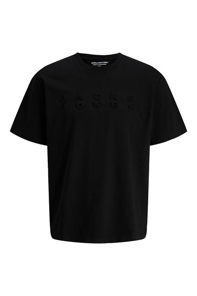Jack & Jones Férfi fekete póló - Jack Jones Jcopacer Print, Crew Neck - 12273295 -02