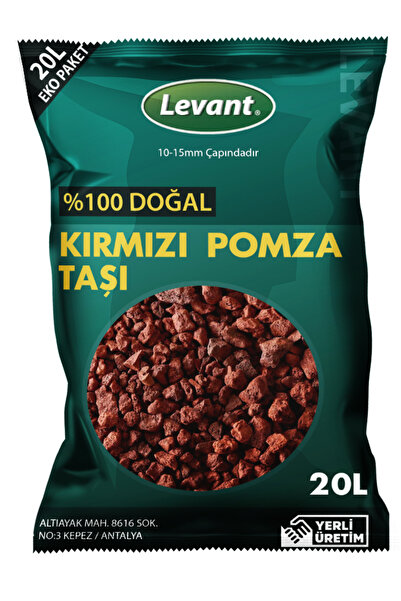 LEVANT KIRMIZI POMZA TAŞI 20 L 10-15 MM