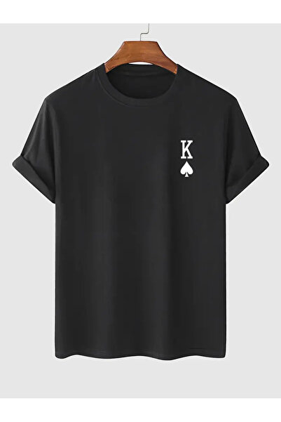 Nebulaa Tekstil Μπλουζάκι Unisex Askinbeel με στάμπα με λαιμόκοψη Oversize