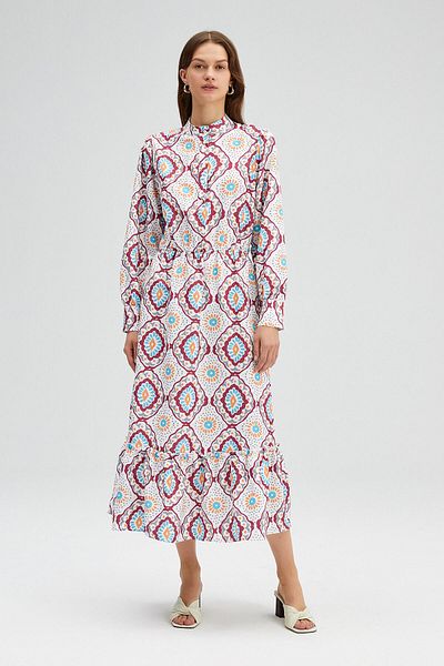 Touché Privé Gemustertes Popeline-Kleid