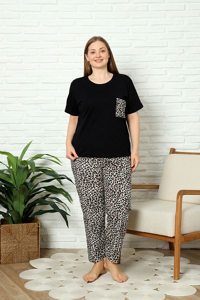 nisaNCa Set de pijamale 100% bumbac, 3 piese, pentru femei