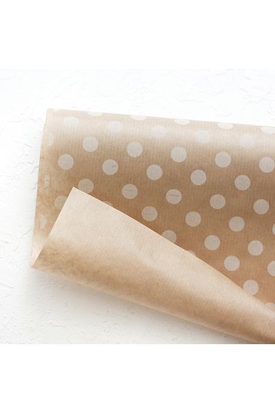 Bimotif 70X100 cm 100 Pieces Punktiye Patterned Kraft White Package Paper