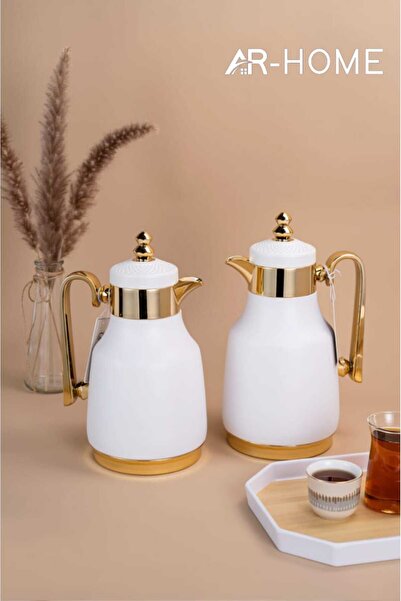 AR HOME طقم ترمس مفرغ من الهواء سعة 1.0+0.75 لتر