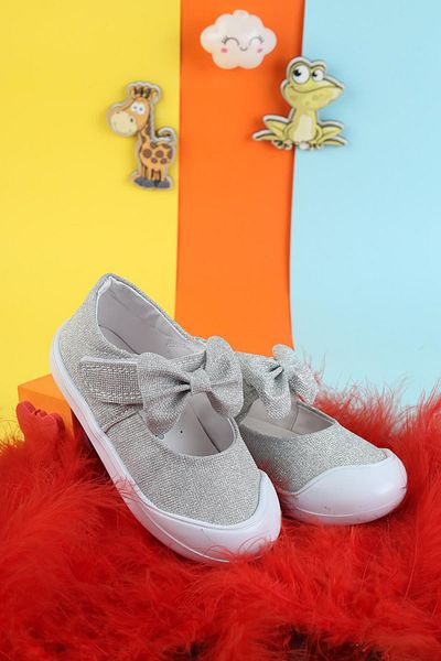 Moda Lime Bebeluş Fetiţă Copil Talpă Ortopedică Fundă Detaliu Sclipici Închis Închis Pantofi de zi cu zi balerină