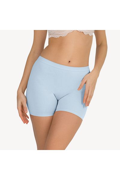 MİSTİRİK Moncorno Model Women &apos; s Αθλητικό μπόξερ χωρίς ραφή για ανάκτηση και αδυνάτισμα, γαλάζιο χρώμα