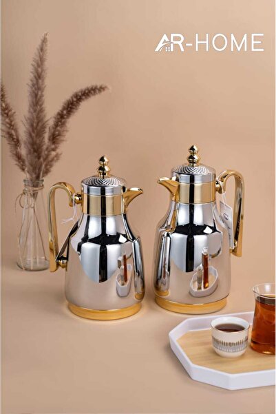 AR HOME طقم ترمس مفرغ من الهواء سعة 1.0+0.75 لتر