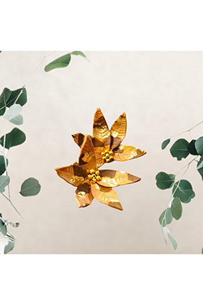 Lu Atelier Fleur D'Or– Handmade Special Design Gold Leaf Earrings