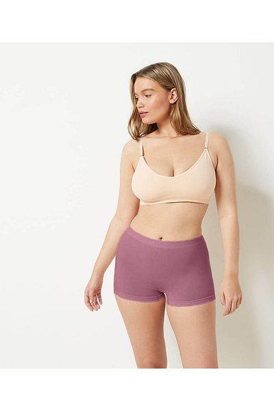 MİSTİRİK Moncorno Model - Recovery and Tight Knitted Boxers, Dusty Rose Color