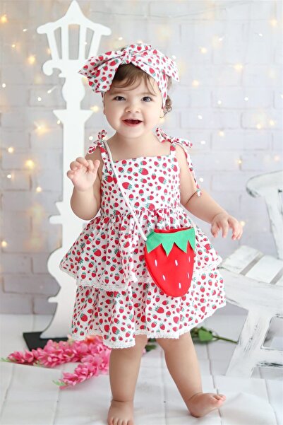 Bebeğimin Dolabında Girl's Strawberry Dress