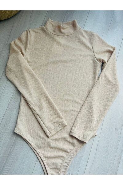 rose tml giyim Women's Woven Silvery Snap Bodysuit Blouse