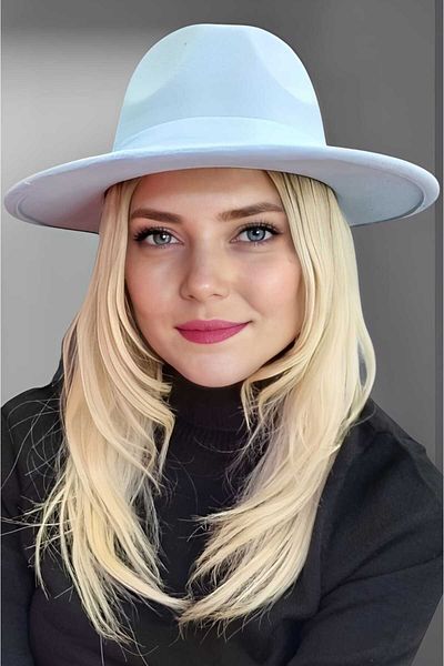 Uniquetrenders Pălărie Fedora Panama Stamp pentru femei