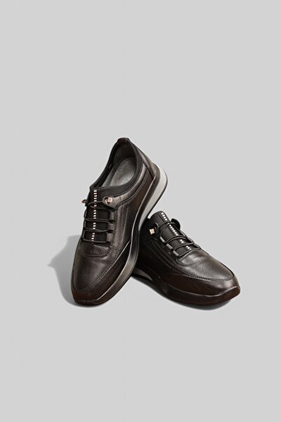 Fancy LASTİKLİ STREÇ DERİ ERKEK AYAKKABI OXFORD